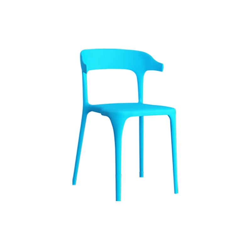 Open Back Dining Side Chair Contemporary Plastic Dining Armless Chair Clearhalo 'Dining Chairs' 'Dining Tables & Seating' 'dining_chair' 'furn' 'furn_dining_chair' 'Furniture' 'Kitchen & Dining Furniture' 6846088