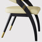 Open Back Contemporary Arm Chair Home Solid Wood Dining Chair