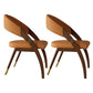 Open Back Contemporary Arm Chair Home Solid Wood Dining Chair