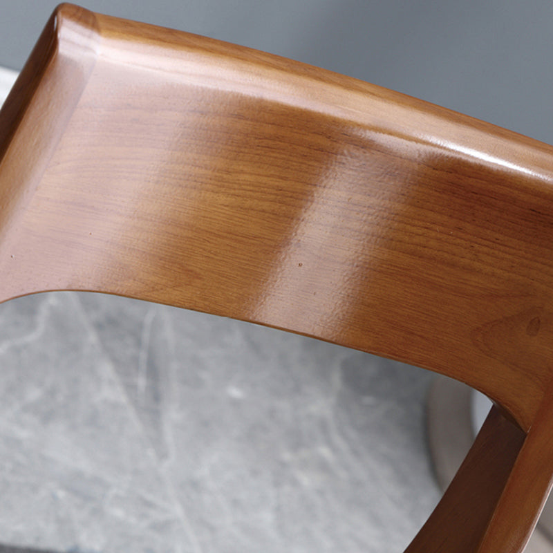 Moderne gepolsterte armlose Stuhl Haus Massivholz Essstuhl