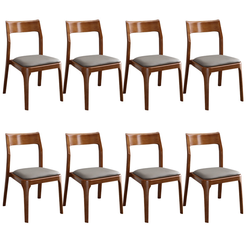 Moderne gepolsterte armlose Stuhl Haus Massivholz Essstuhl