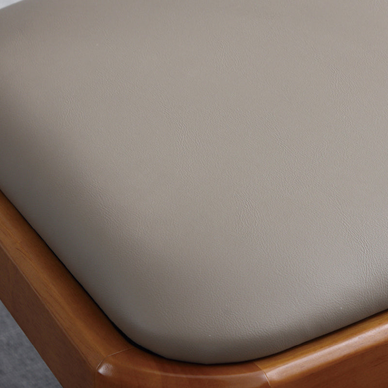 Moderne gepolsterte armlose Stuhl Haus Massivholz Essstuhl