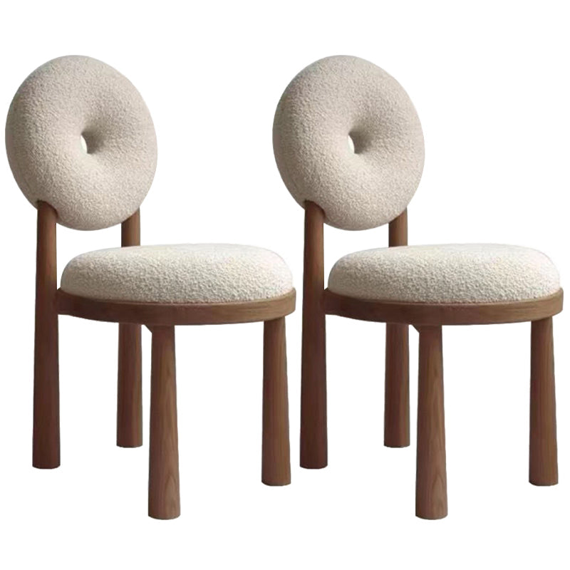 Chaises de salle à manger sans bras rembourrées