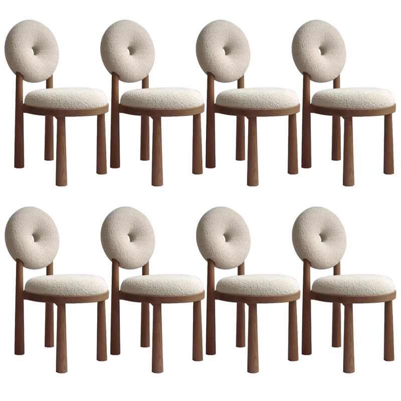 Chaises de salle à manger sans bras rembourrées
