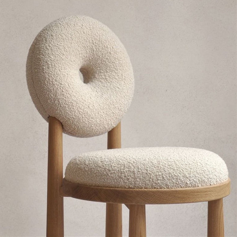 Chaises de salle à manger sans bras rembourrées