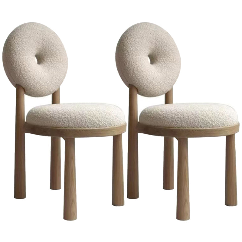 Chaises de salle à manger sans bras rembourrées