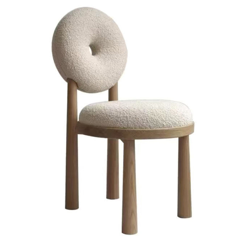 Chaises de salle à manger sans bras rembourrées