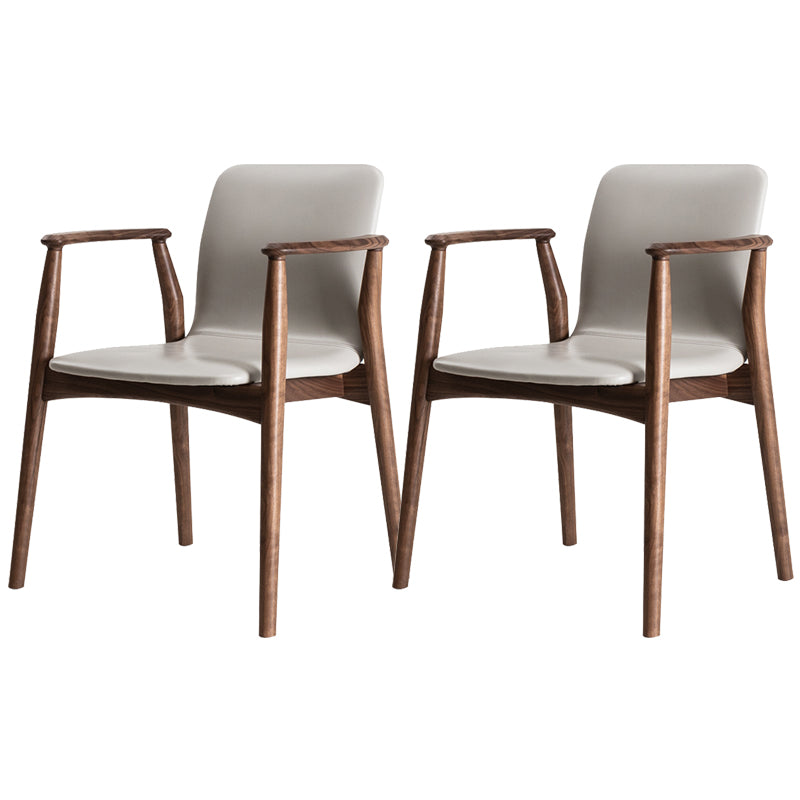 Contemporary Solid Wood Dining Chair Upholstered Arm Chair Home 2 Piece Set Clearhalo 'Dining Chairs' 'Dining Tables & Seating' 'dining_chair' 'furn' 'furn_dining_chair' 'Furniture' 'Kitchen & Dining Furniture' 6846251