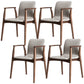 Contemporary Solid Wood Dining Chair Upholstered Arm Chair Home 4 Piece Set Clearhalo 'Dining Chairs' 'Dining Tables & Seating' 'dining_chair' 'furn' 'furn_dining_chair' 'Furniture' 'Kitchen & Dining Furniture' 6846252