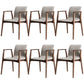 Contemporary Solid Wood Dining Chair Upholstered Arm Chair Home 6 Piece Set Clearhalo 'Dining Chairs' 'Dining Tables & Seating' 'dining_chair' 'furn' 'furn_dining_chair' 'Furniture' 'Kitchen & Dining Furniture' 6846254