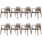 Contemporary Solid Wood Dining Chair Upholstered Arm Chair Home 8 Piece Set Clearhalo 'Dining Chairs' 'Dining Tables & Seating' 'dining_chair' 'furn' 'furn_dining_chair' 'Furniture' 'Kitchen & Dining Furniture' 6846256