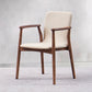 Contemporary Solid Wood Dining Chair Upholstered Arm Chair Home Clearhalo 'Dining Chairs' 'Dining Tables & Seating' 'dining_chair' 'furn' 'furn_dining_chair' 'Furniture' 'Kitchen & Dining Furniture' 6846257