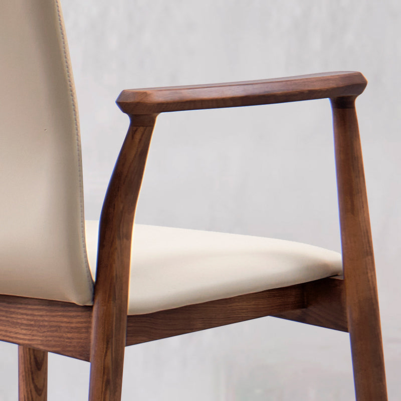 Contemporary Solid Wood Dining Chair Upholstered Arm Chair Home Clearhalo 'Dining Chairs' 'Dining Tables & Seating' 'dining_chair' 'furn' 'furn_dining_chair' 'Furniture' 'Kitchen & Dining Furniture' 6846260