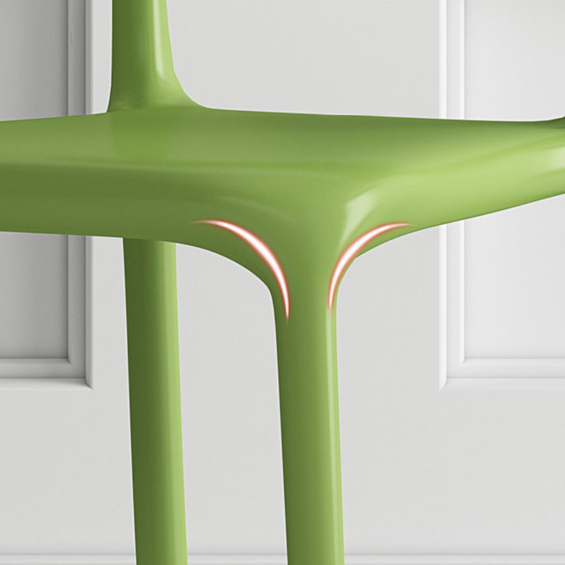 Modern Indoor-Outdoor Chair Plastic Open Back Dining Chair Set Clearhalo 'Dining Chairs' 'Dining Tables & Seating' 'dining_chair' 'furn' 'furn_dining_chair' 'Furniture' 'Kitchen & Dining Furniture' 6846329