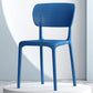 Modern Indoor-Outdoor Chair Plastic Open Back Dining Chair Set Blue 1 Piece Clearhalo 'Dining Chairs' 'Dining Tables & Seating' 'dining_chair' 'furn' 'furn_dining_chair' 'Furniture' 'Kitchen & Dining Furniture' 6846357