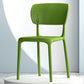 Modern Indoor-Outdoor Chair Plastic Open Back Dining Chair Set Green 1 Piece Clearhalo 'Dining Chairs' 'Dining Tables & Seating' 'dining_chair' 'furn' 'furn_dining_chair' 'Furniture' 'Kitchen & Dining Furniture' 6846362