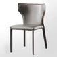 Faux Leather Dining Chair Modern Style Wingback Armless Chair Light Gray 1 Piece Clearhalo 'Dining Chairs' 'Dining Tables & Seating' 'dining_chair' 'furn' 'furn_dining_chair' 'Furniture' 'Kitchen & Dining Furniture' 6846369