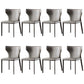 Faux Leather Dining Chair Modern Style Wingback Armless Chair Light Gray 8 Piece Set Clearhalo 'Dining Chairs' 'Dining Tables & Seating' 'dining_chair' 'furn' 'furn_dining_chair' 'Furniture' 'Kitchen & Dining Furniture' 6846376