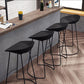 Industrial Plastic Bar Stool Armless Dining Stool with Metal Base Clearhalo 'Bar Furniture' 'Bar Stools' 'bar_stools' 'furn' 'furn_bar_stools' 'Furniture' 'Kitchen & Dining Furniture' 6846562