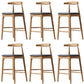 Faux Leather Dining Stools Industrial Style Bar Stool with Solid Wood Base Natural 6 Piece Set Clearhalo 'Bar Furniture' 'Bar Stools' 'bar_stools' 'furn' 'furn_bar_stools' 'Furniture' 'Kitchen & Dining Furniture' 6846614