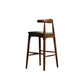 Faux Leather Dining Stools Industrial Style Bar Stool with Solid Wood Base Clearhalo 'Bar Furniture' 'Bar Stools' 'bar_stools' 'furn' 'furn_bar_stools' 'Furniture' 'Kitchen & Dining Furniture' 6846615