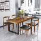 Modern 1/4/5/7 Pieces Dining Set Pine Wood Rectangle Dining Table for Kitchen Clearhalo 'Dining Room Sets' 'Dining Tables & Seating' 'dining_room_set' 'furn' 'furn_dining_room_set' 'Furniture' 'Kitchen & Dining Furniture' 6846714