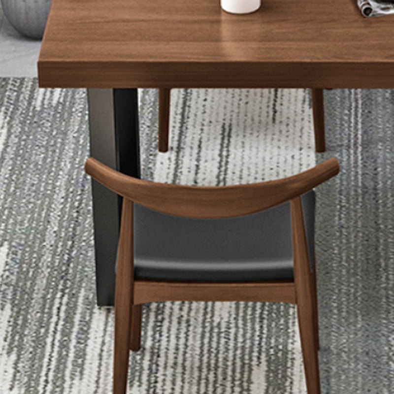 Modern 1/4/5/7 Pieces Dining Set Pine Wood Rectangle Dining Table for Kitchen Clearhalo 'Dining Room Sets' 'Dining Tables & Seating' 'dining_room_set' 'furn' 'furn_dining_room_set' 'Furniture' 'Kitchen & Dining Furniture' 6846718