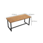 Industrial 1/5 Pieces Dining Set Rectangle Pine Wood Dining Table for Cafe Clearhalo 'Dining Room Sets' 'Dining Tables & Seating' 'dining_room_set' 'furn' 'furn_dining_room_set' 'Furniture' 'Kitchen & Dining Furniture' 6846739