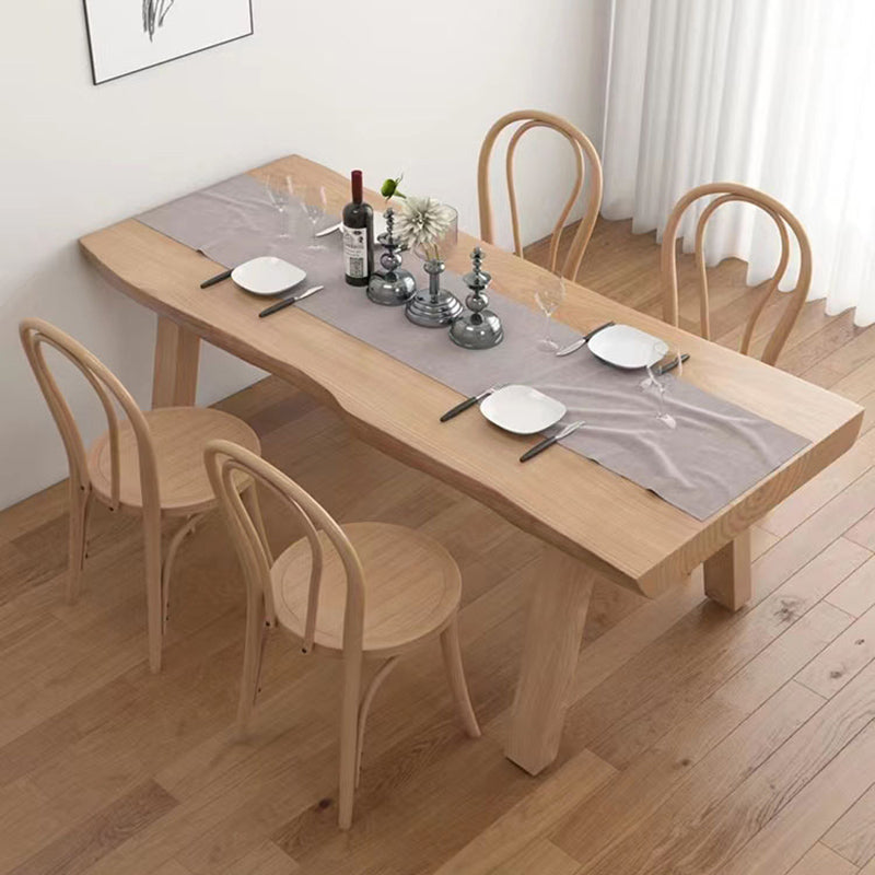 Moderno 1/5/6 pezzi set da pranzo tavolo da pranzo in legno di pino rettangolo per cucina