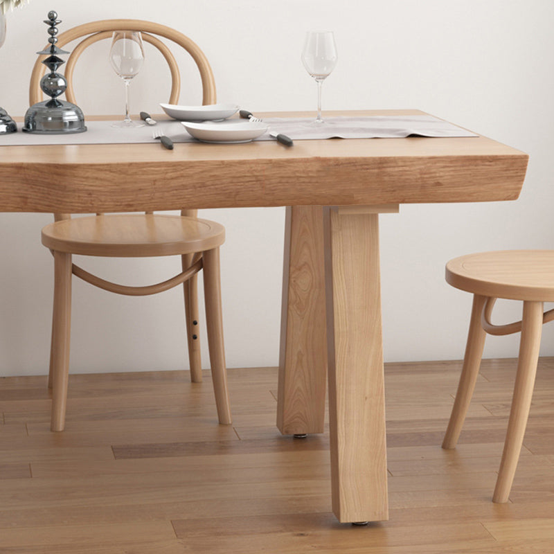 Moderno 1/5/6 pezzi set da pranzo tavolo da pranzo in legno di pino rettangolo per cucina