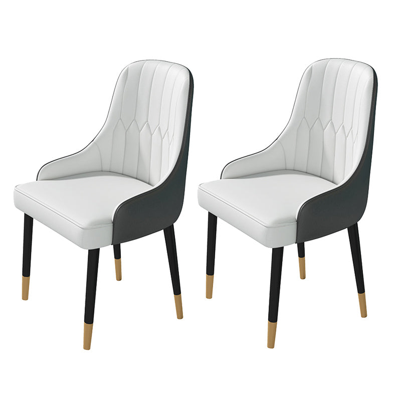 Nordic 1/2/5 Pieces Dining Set Rectangle Stone Dining Table for Kitchen 2 White Chairs Clearhalo 'Dining Room Sets' 'Dining Tables & Seating' 'dining_room_set' 'furn' 'furn_dining_room_set' 'Furniture' 'Kitchen & Dining Furniture' 6846810