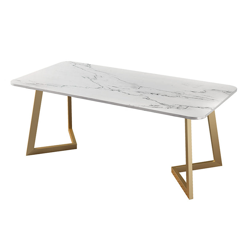 Set da pranzo Nordic 1/2/5 pezzi tavolo da pranzo in pietra rettangolo per cucina