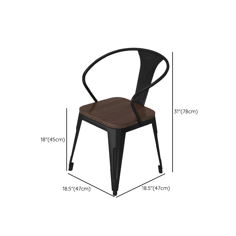 Industrial 1/5 Pieces Dining Set Rectangle Pine Wood Dining Table for Barbecue Shop