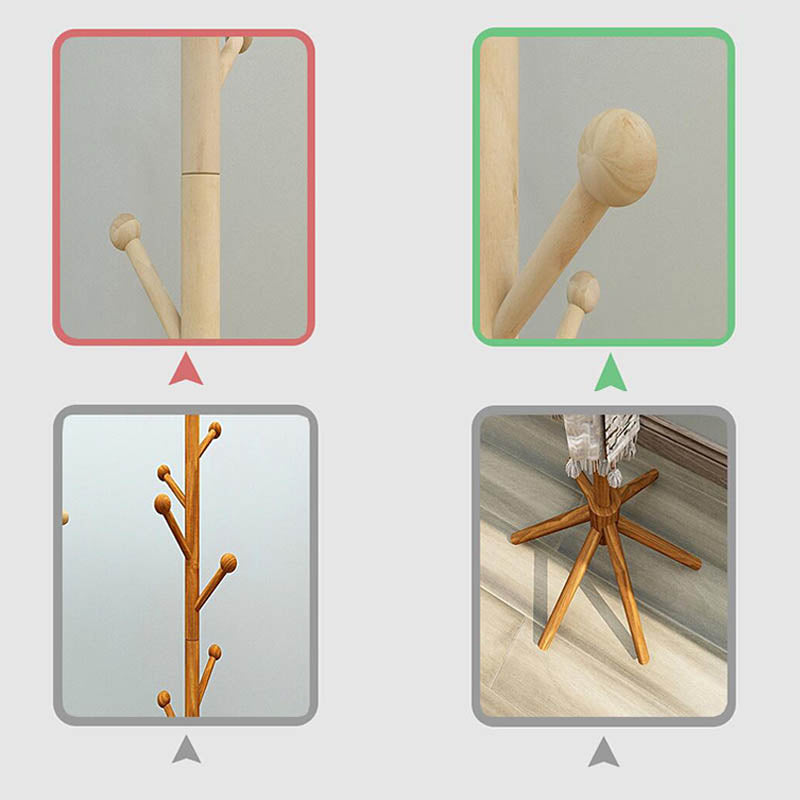 Hangage à manteau en bois Style moderne Simple Home Floor Hall Stand
