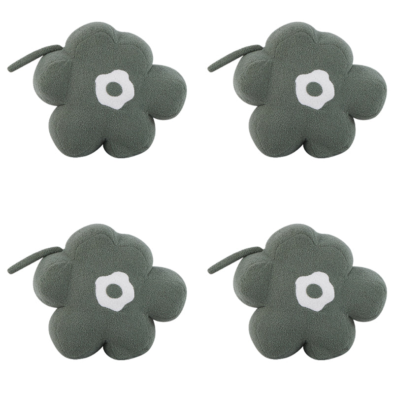 Moderne pouf osmanische Samtpolsterte, tränenfeste Blumenform Ottomane