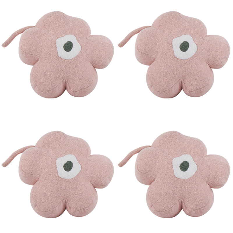 Moderne pouf osmanische Samtpolsterte, tränenfeste Blumenform Ottomane