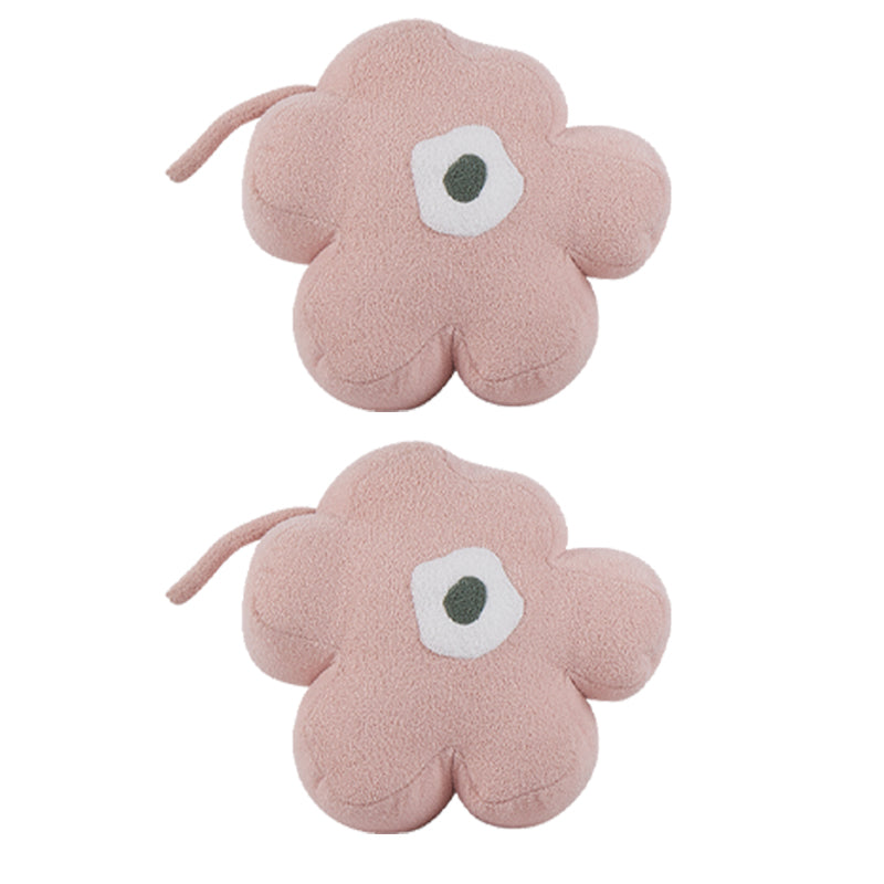 Pouf moderna otomana de terciopelo tapizado forma de flor resistente a la lágrima otomana