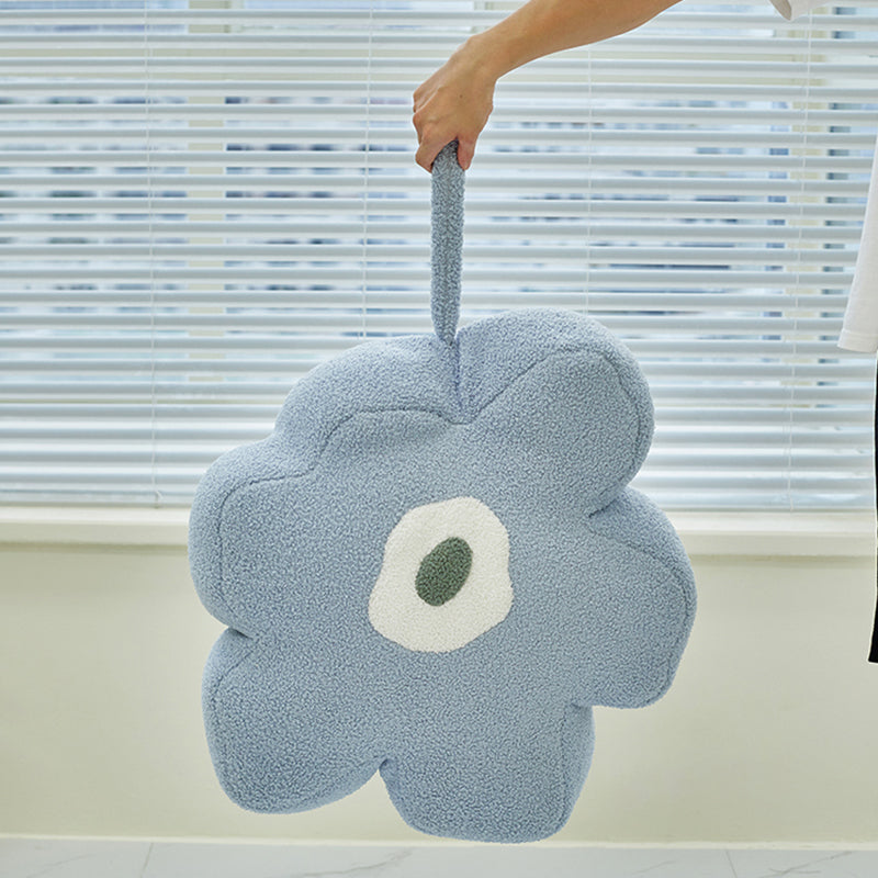 Moderne pouf osmanische Samtpolsterte, tränenfeste Blumenform Ottomane