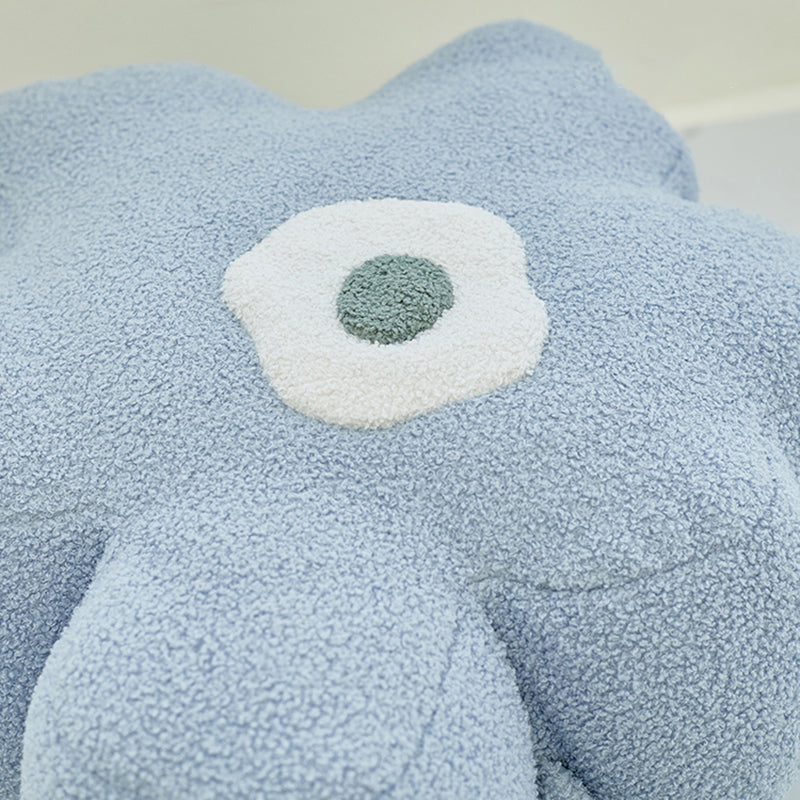 Moderne pouf osmanische Samtpolsterte, tränenfeste Blumenform Ottomane