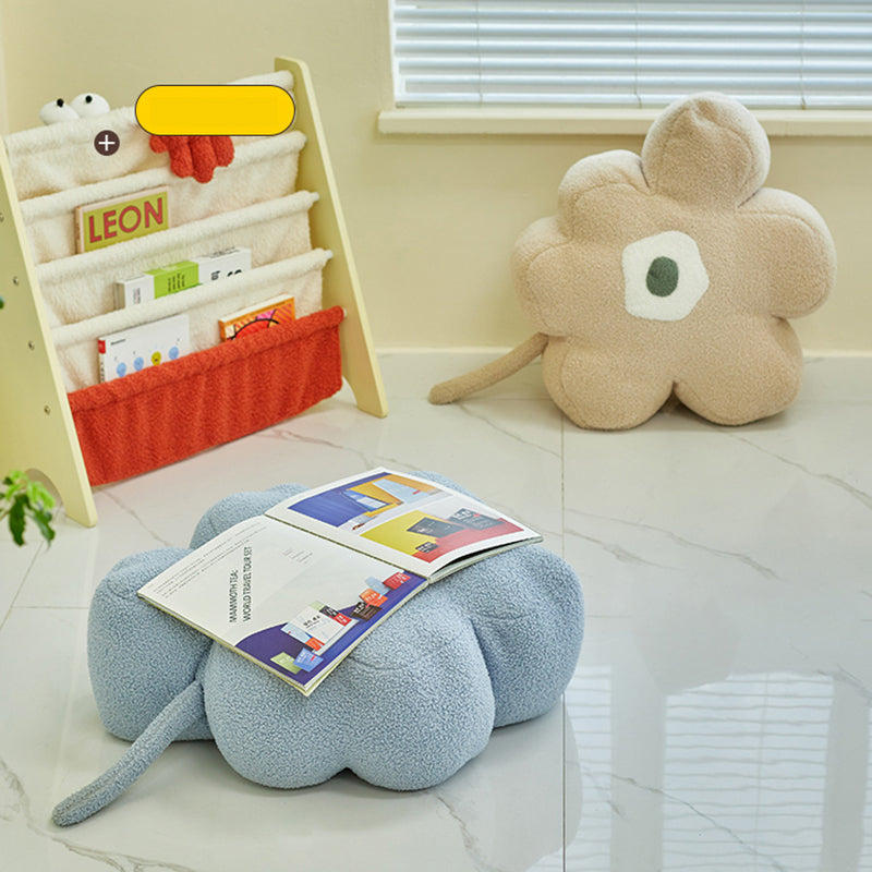 Moderne pouf osmanische Samtpolsterte, tränenfeste Blumenform Ottomane