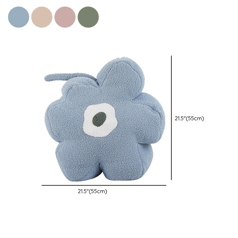 Modern Pouf Ottoman Velvet gestoffeerde scheurbestendige bloemvorm Ottoman