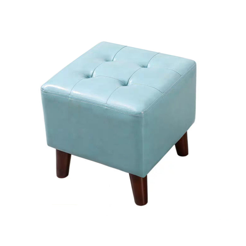 Yellow Modern Standard Stain Resistant Square Indoor Standard Light Blue 1 Piece Clearhalo 'furn' 'furn_ottomans_poufs' 'Furniture' 'Living Room Furniture' 'Ottomans & Poufs' 'ottomans_poufs' 6848539