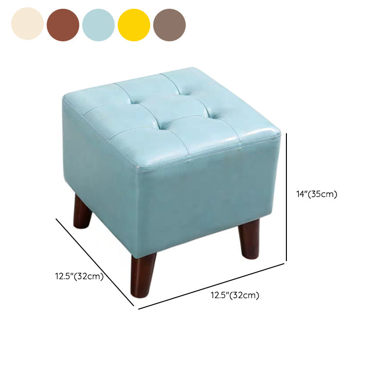 Yellow Modern Standard Stain Resistant Square Indoor Standard Clearhalo 'furn' 'furn_ottomans_poufs' 'Furniture' 'Living Room Furniture' 'Ottomans & Poufs' 'ottomans_poufs' 6848551