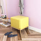 Solid Color Flannel Standard Stool Modern Simple Square Upholstered Ottoman