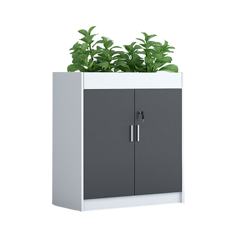 Gabinetto di file contemporaneo Cravatta in legno Lock Lock File laterale per ufficio