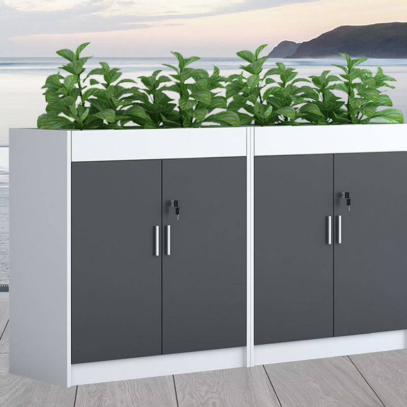 Gabinetto di file contemporaneo Cravatta in legno Lock Lock File laterale per ufficio