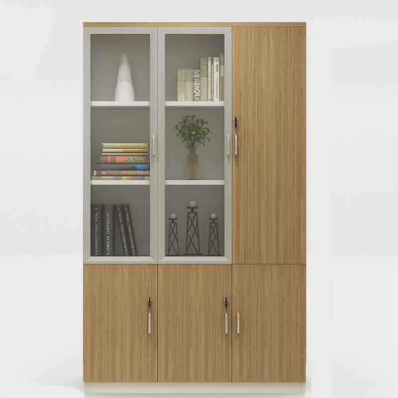Traditional File Cabinet Wood Frame Vertical File Cabinet with Shelves for Office Natural Wood White Wood Clearhalo 'Filing Cabinets' 'filling_cabinets' 'furn' 'furn_filling_cabinets' 'Furniture' 'Office Furniture' 6850438