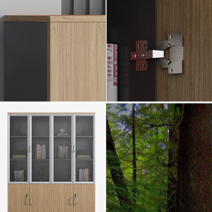 Traditional File Cabinet Wood Frame Vertical File Cabinet with Shelves for Office Clearhalo 'Filing Cabinets' 'filling_cabinets' 'furn' 'furn_filling_cabinets' 'Furniture' 'Office Furniture' 6850444