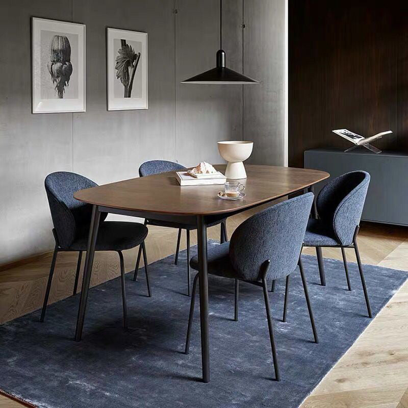 Industrial Style Indoor-Outdoor Chair Wingback Armless Chair Set Clearhalo 'Dining Chairs' 'Dining Tables & Seating' 'dining_chair' 'furn' 'furn_dining_chair' 'Furniture' 'Kitchen & Dining Furniture' 6850497