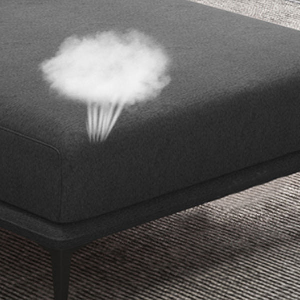 Nordic Style Faux Leather Chaise Recessed Arms Chaise in Solid Color Clearhalo 'Chairs & Seating' 'Chaise Lounge' 'chaise_lounge' 'furn' 'furn_chaise_lounge' 'Furniture' 'Living Room Furniture' 6850991